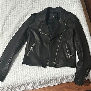 Black Leather Biker Jacket